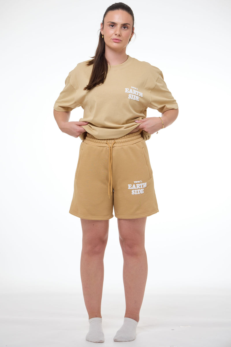 Verse 1 Sweatshorts Patina Gold