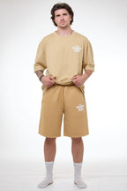 Verse 1 Sweatshorts Patina Gold