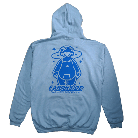 Earthside Mascot Hoodie Dusty Blue/Blue - Earthside