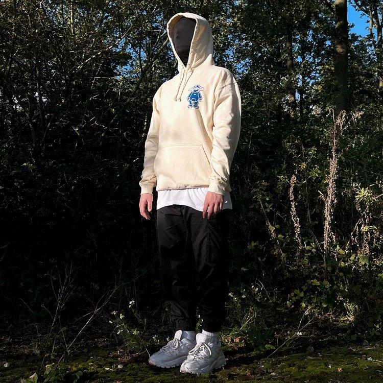 Earthside Mascot Hoodie Off - White/Blue - Earthside