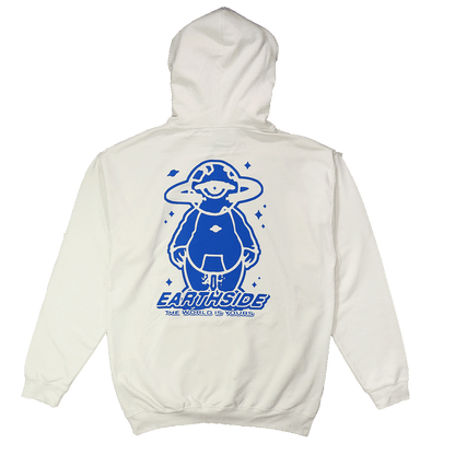 Earthside Mascot Hoodie Off - White/Blue - Earthside