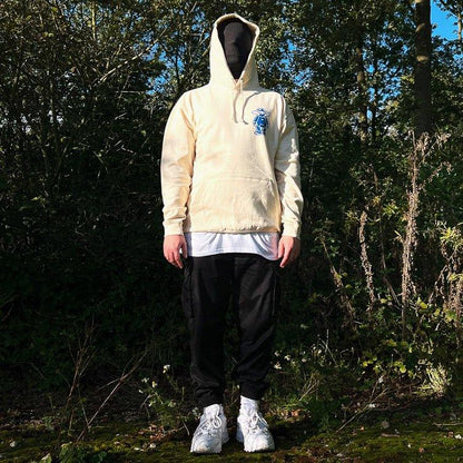 Earthside Mascot Hoodie Off - White/Blue - Earthside