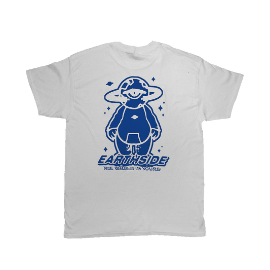 Earthside Mascot T - shirt White/Blue - Earthside