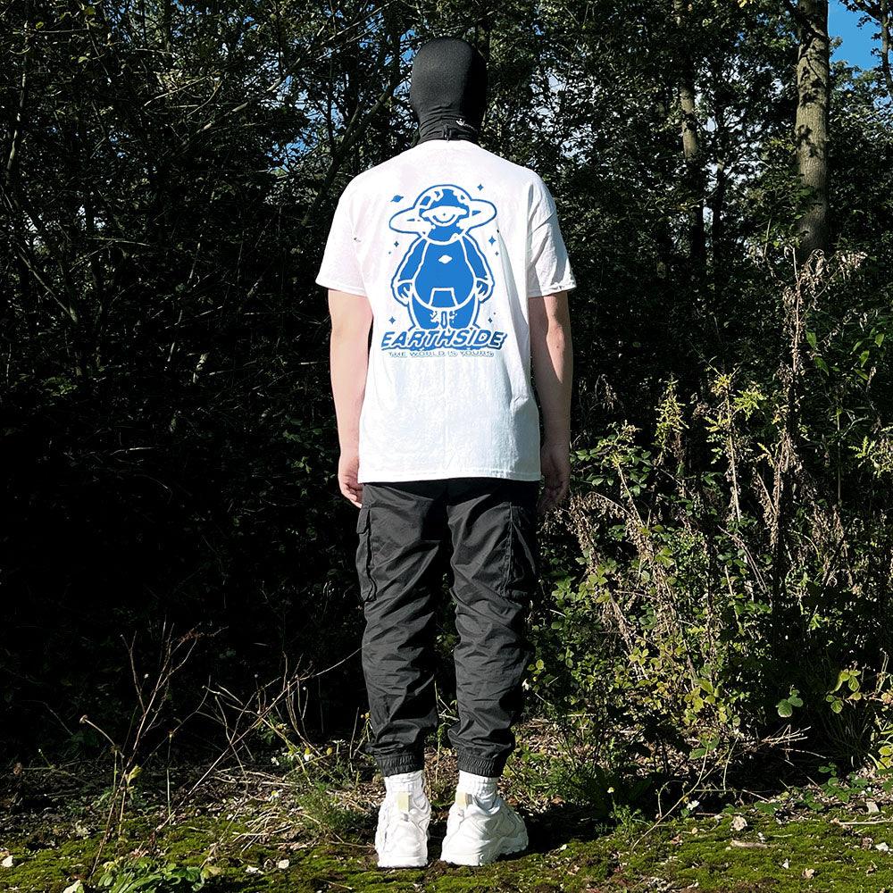 Earthside Mascot T - shirt White/Blue - Earthside