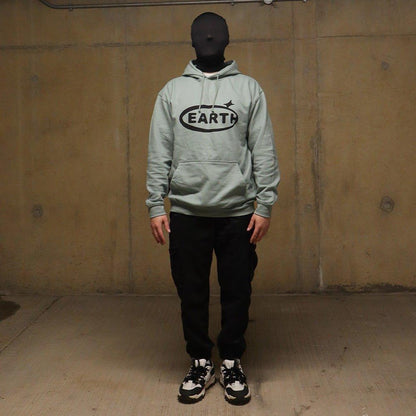 Oval Logo Hoodie Green/Black - Earthside