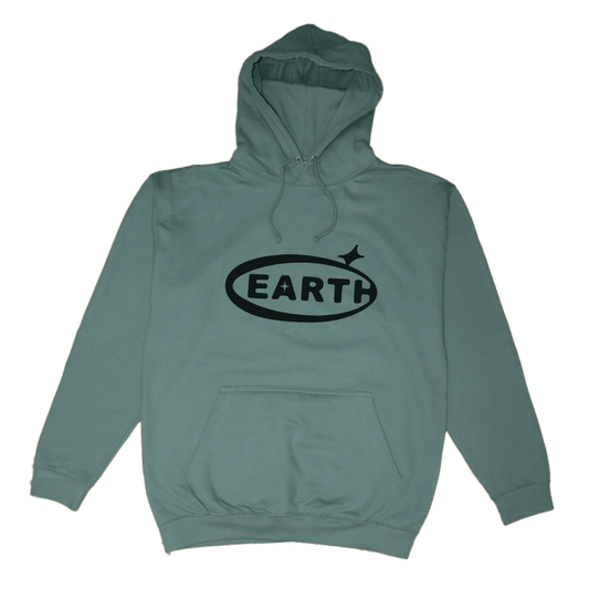 Oval Logo Hoodie Green/Black - Earthside