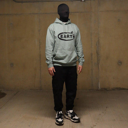 Oval Logo Hoodie Green/Black - Earthside