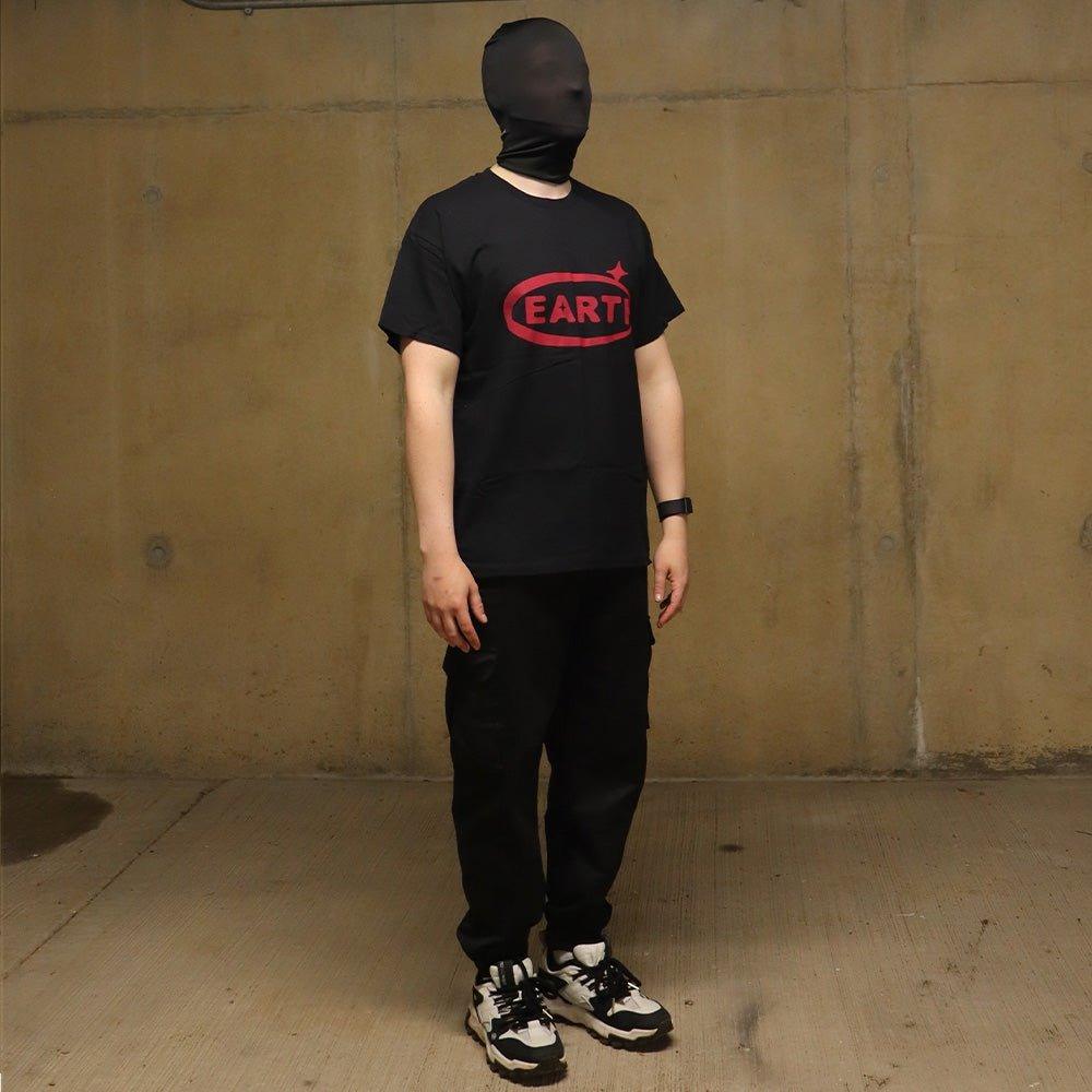 Oval T - shirt - Black/Red - Earthside