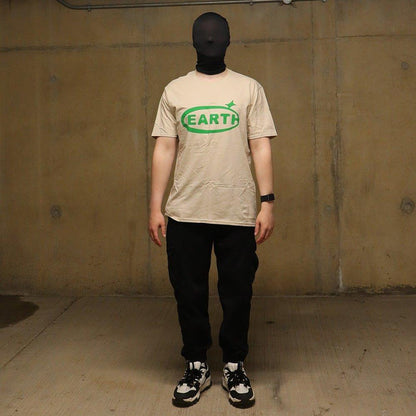 Oval T - shirt - Sand/Green - Earthside