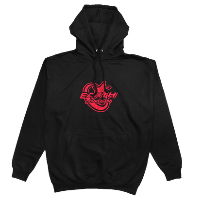 Star Logo Hoodie Black/Red - Earthside