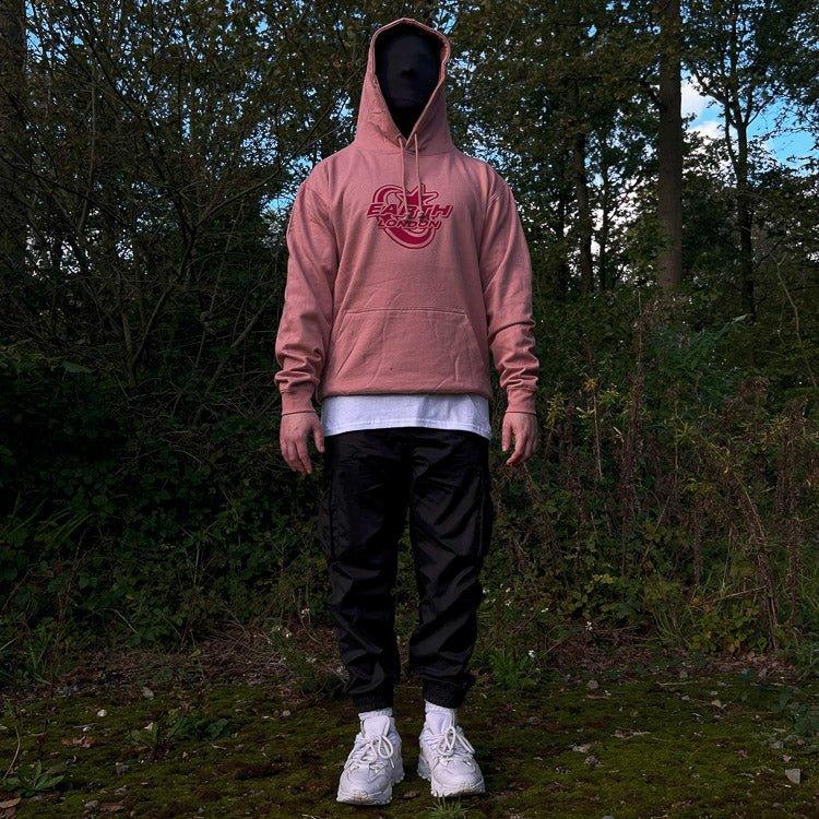 Star Logo Hoodie Dusty Pink Red Earthside