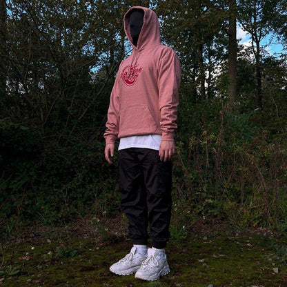 Star Logo Hoodie Dusty Pink/Red - Earthside