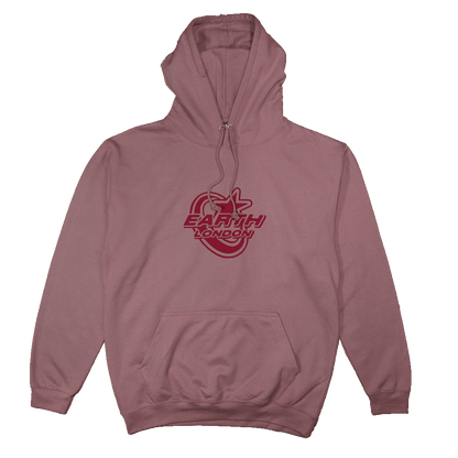 Star Logo Hoodie Dusty Pink/Red - Earthside