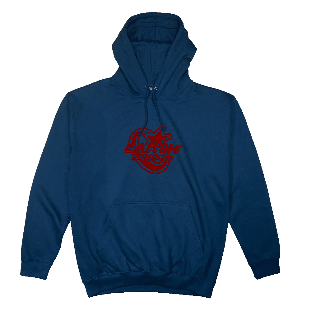 Star Logo Hoodie Navy/Red - Earthside