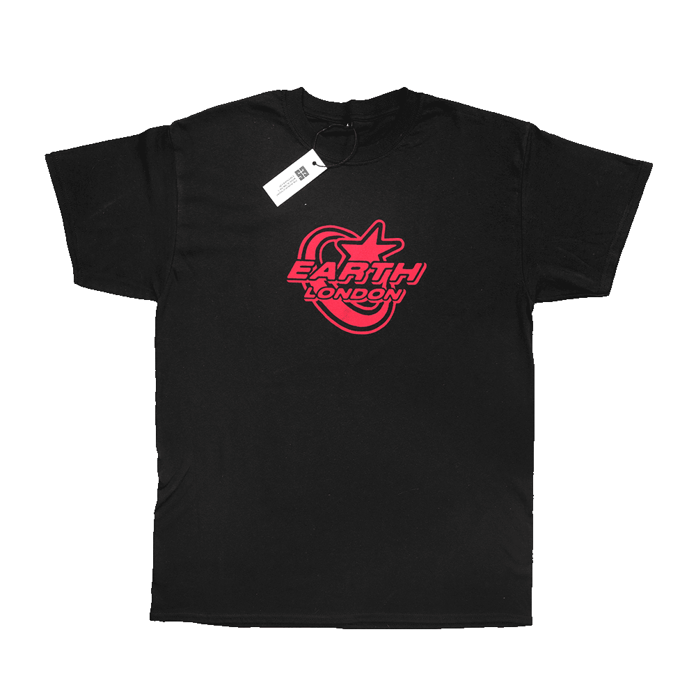 Star Logo T - shirt Black/Red - Earthside