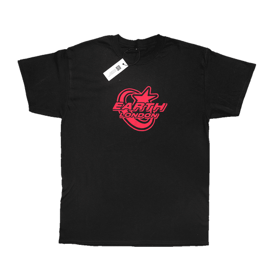 Star Logo T - shirt Black/Red - Earthside