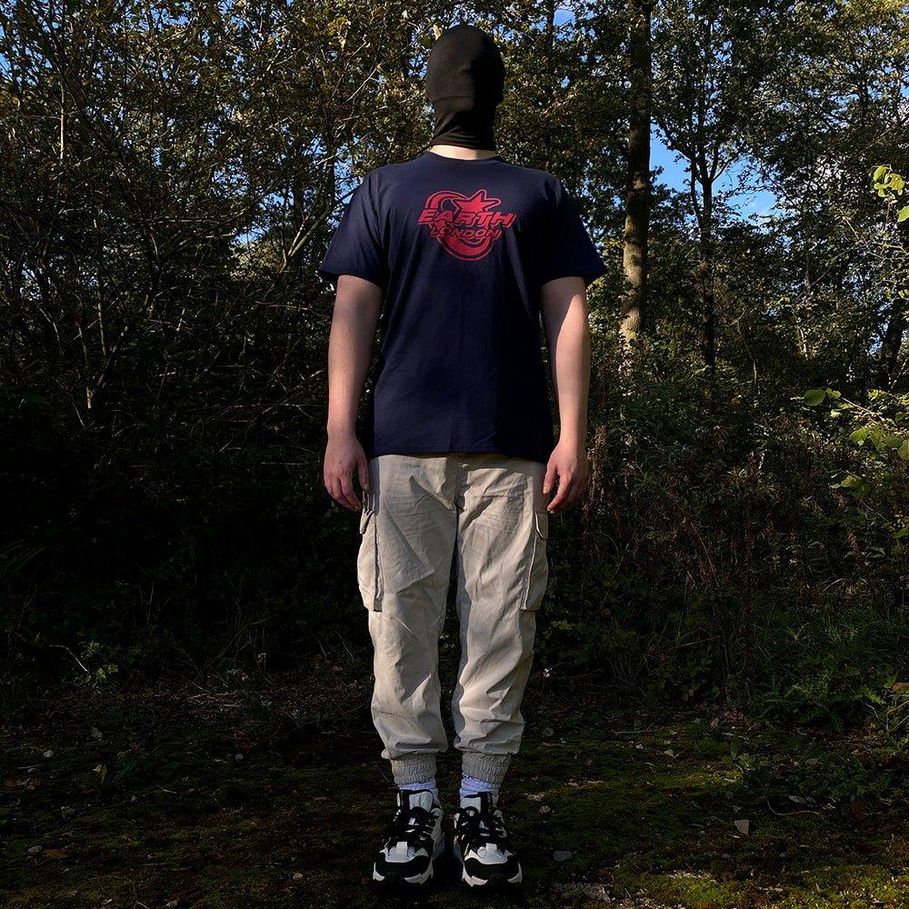 Star Logo T - shirt Navy/Red - Earthside