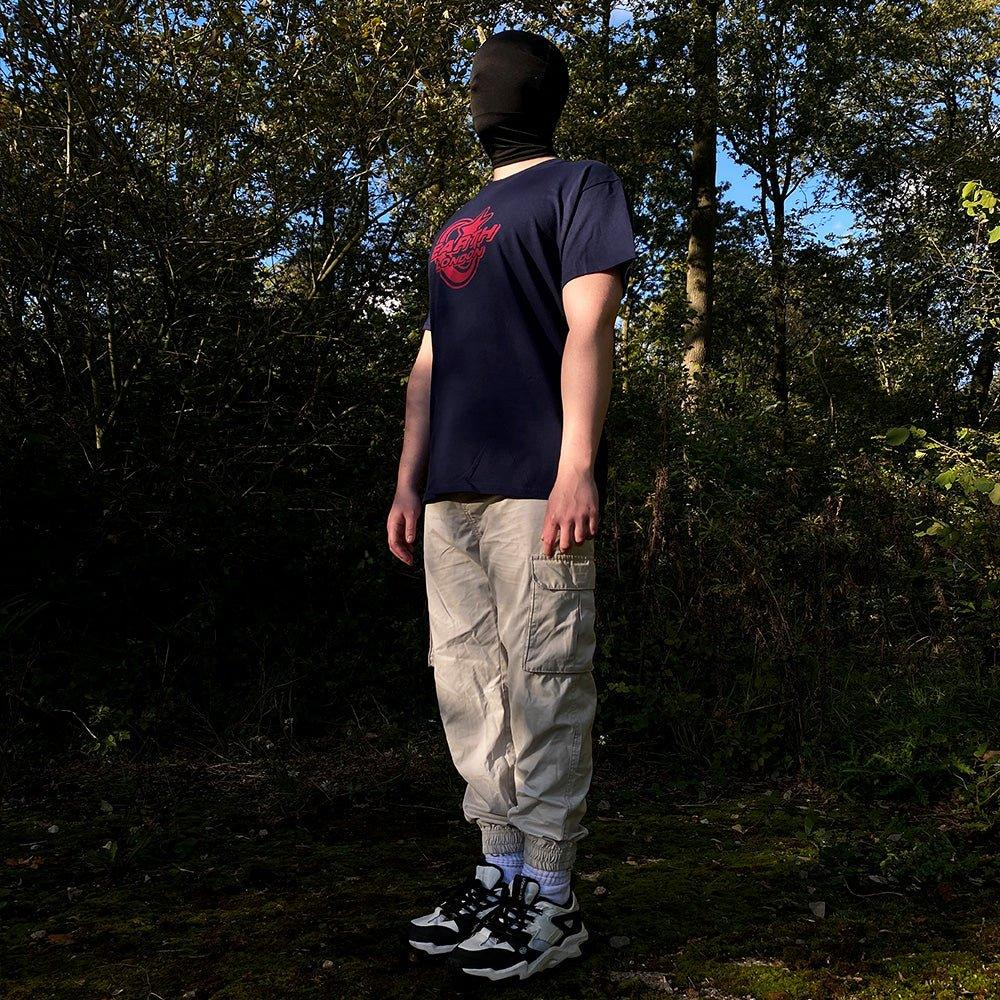 Star Logo T - shirt Navy/Red - Earthside