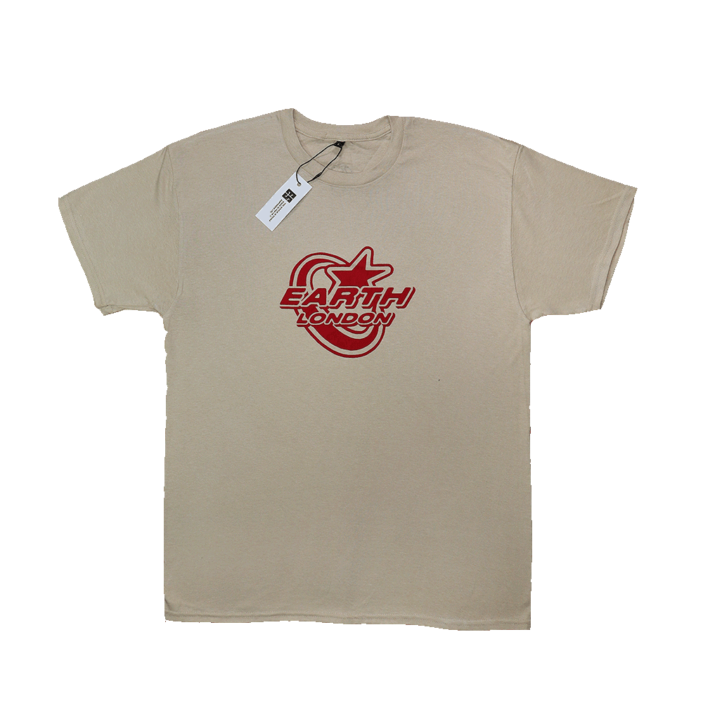 Star Logo T - shirt Sand/Red - Earthside