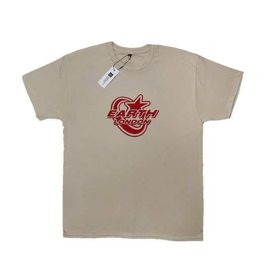 Star Logo T - shirt Sand/Red - Earthside