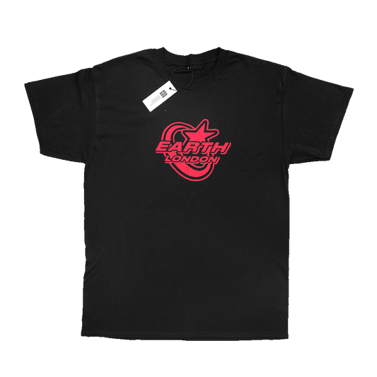 Star Logo T-shirt Black/Red - Earthside